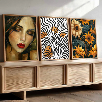Modern   Wall  Art  Paintings for Living Room - Wall Poster With frames