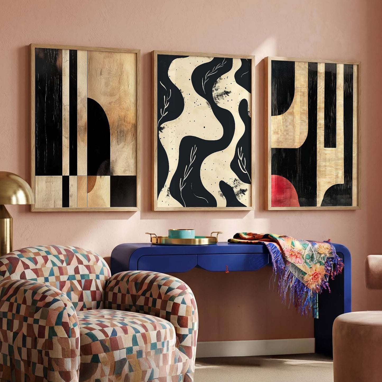 Abstract  Wall  Art  Paintings for Living Room - Wall Poster With frames