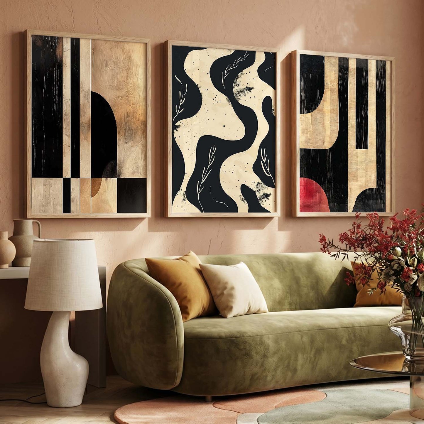Abstract  Wall  Art  Paintings for Living Room - Wall Poster With frames