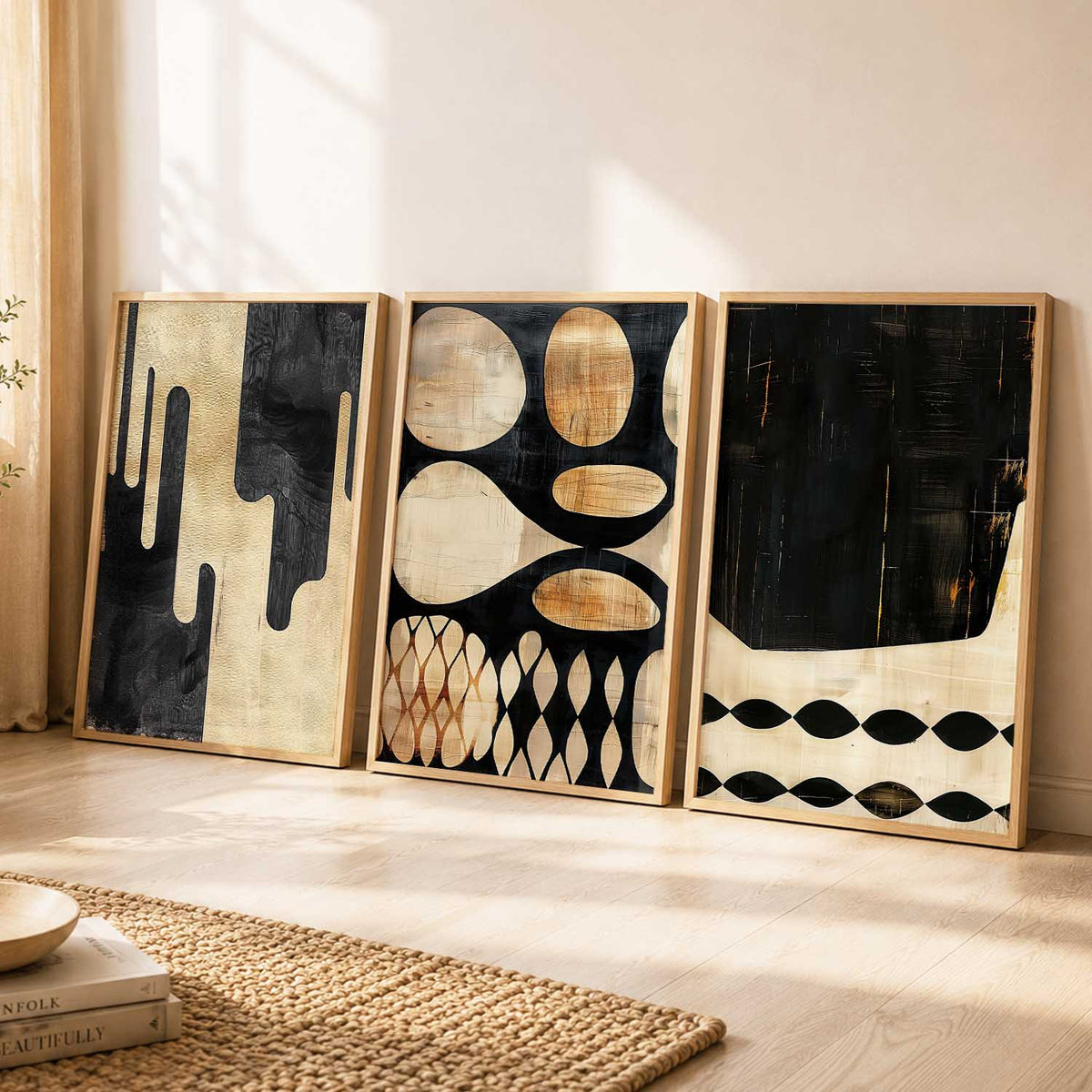 Abstract Wall Art Paintings for Living Room - Wall Poster With frames