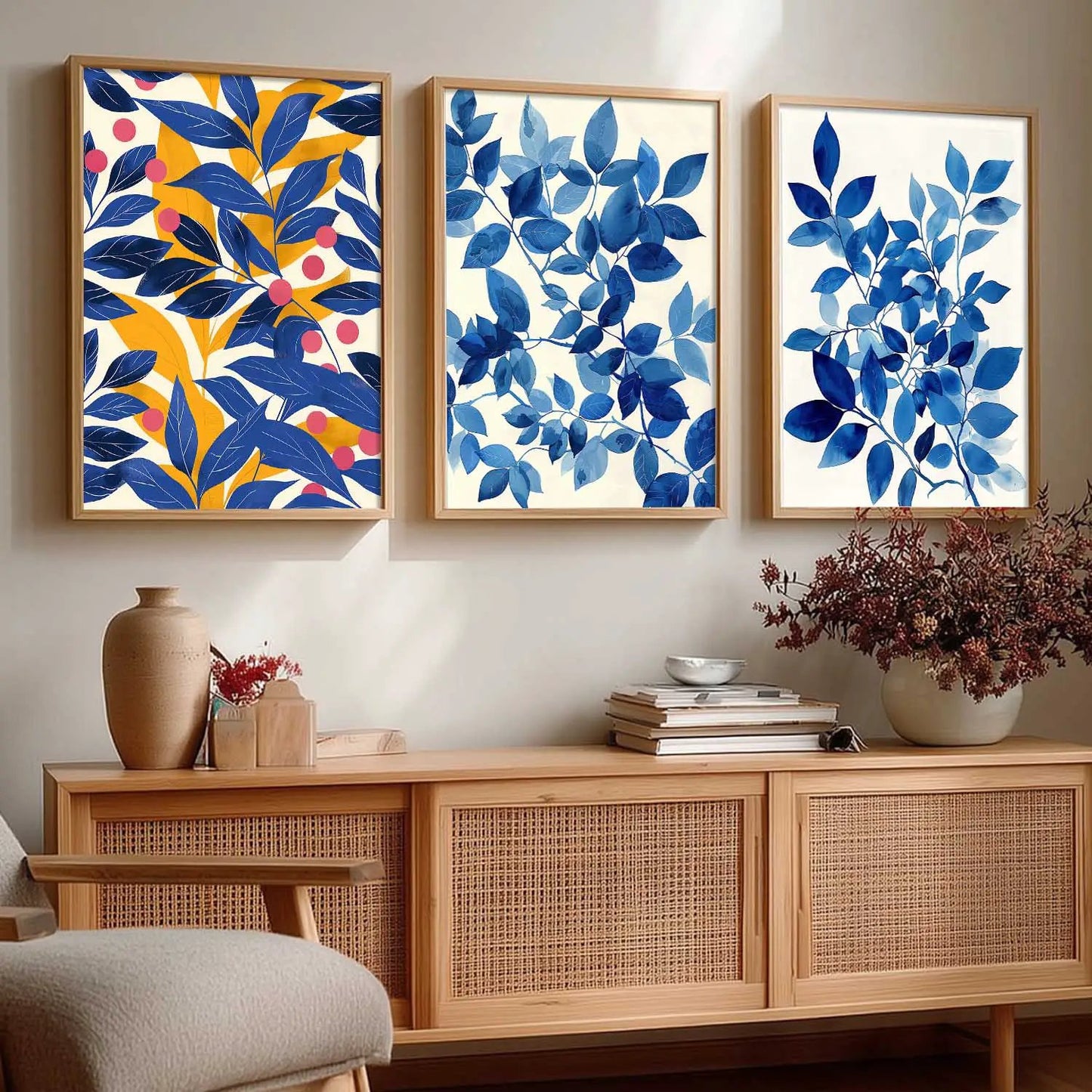 Floral Wall Art Paintings for Living Room - Wall Poster With frames