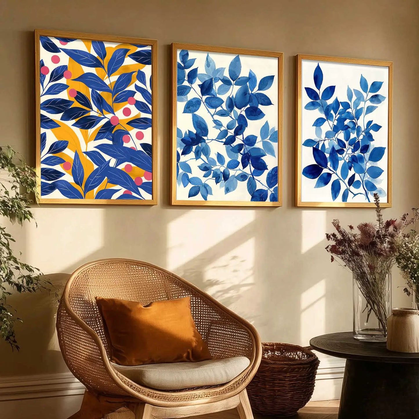 Floral Wall Art Paintings for Living Room - Wall Poster With frames