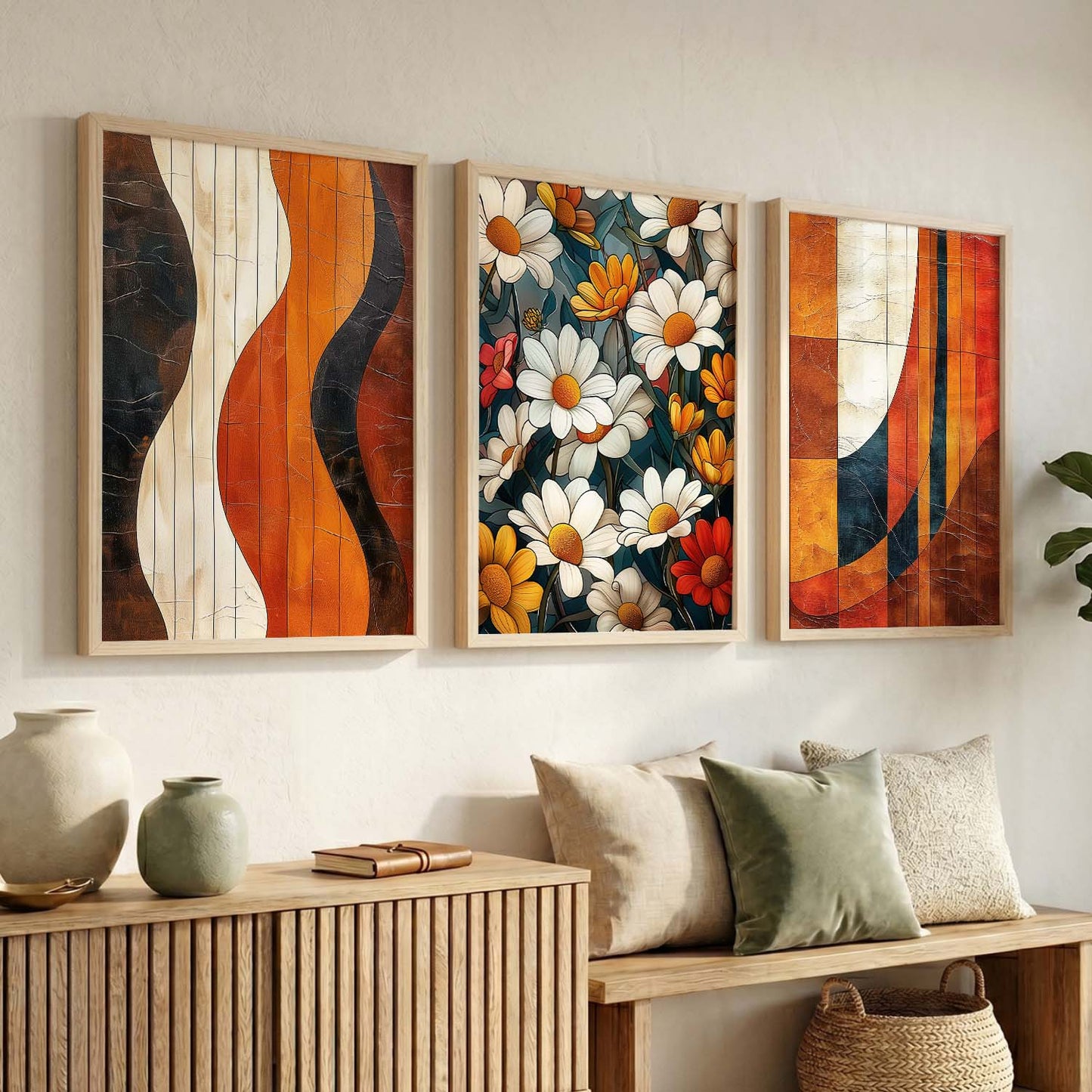 Modern Wall Art Paintings for Living Room - Wall Poster With frames