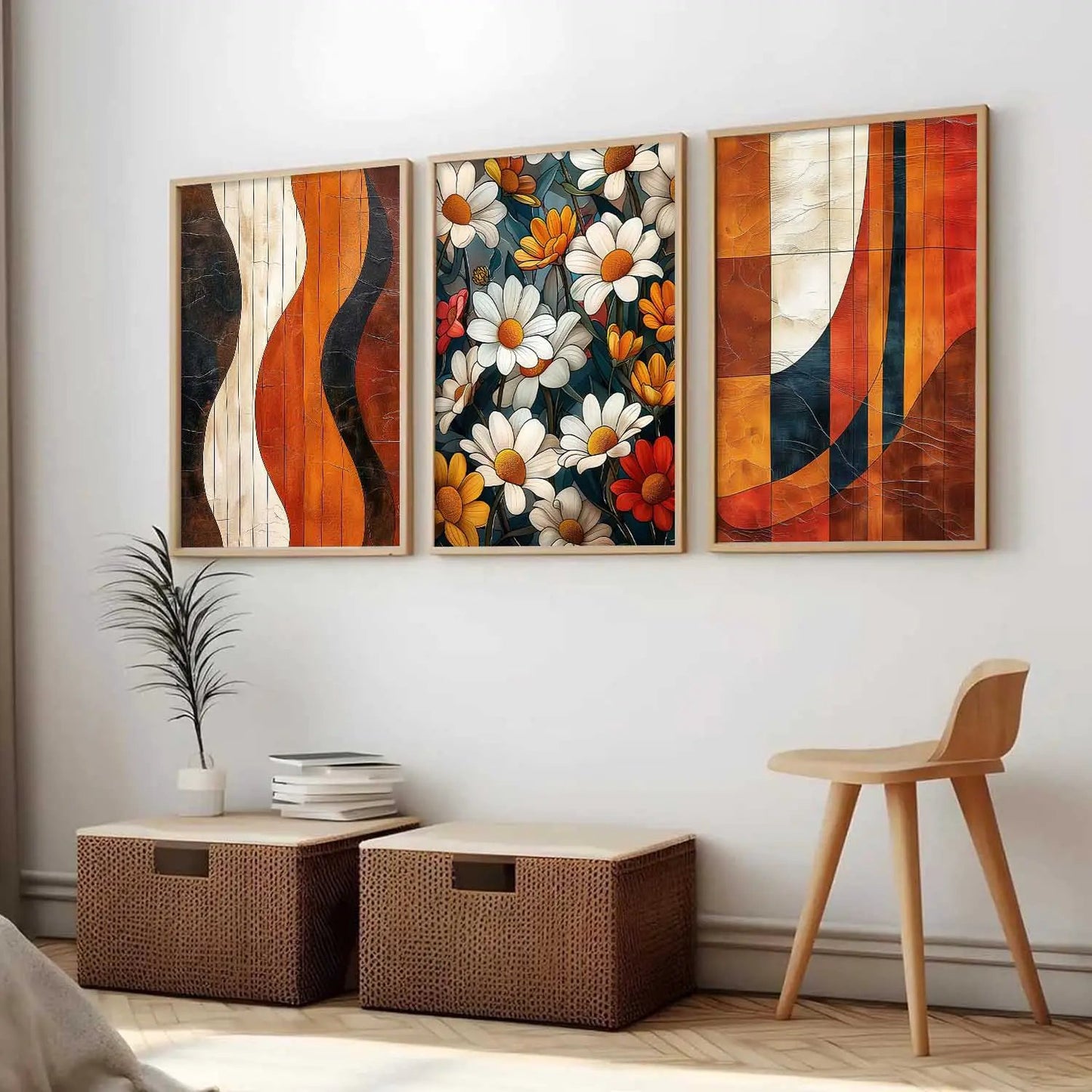 Modern Wall Art Paintings for Living Room - Wall Poster With frames