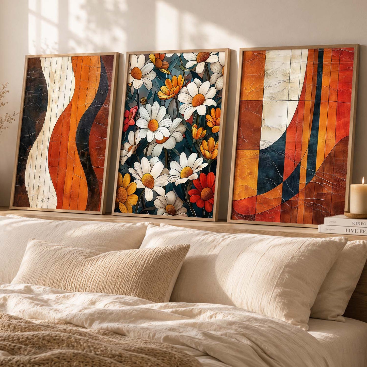 Modern Wall Art Paintings for Living Room - Wall Poster With frames
