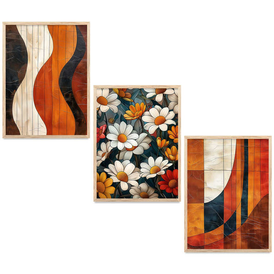 Floral Wall Art Paintings for Living Room - Wall Poster With frames