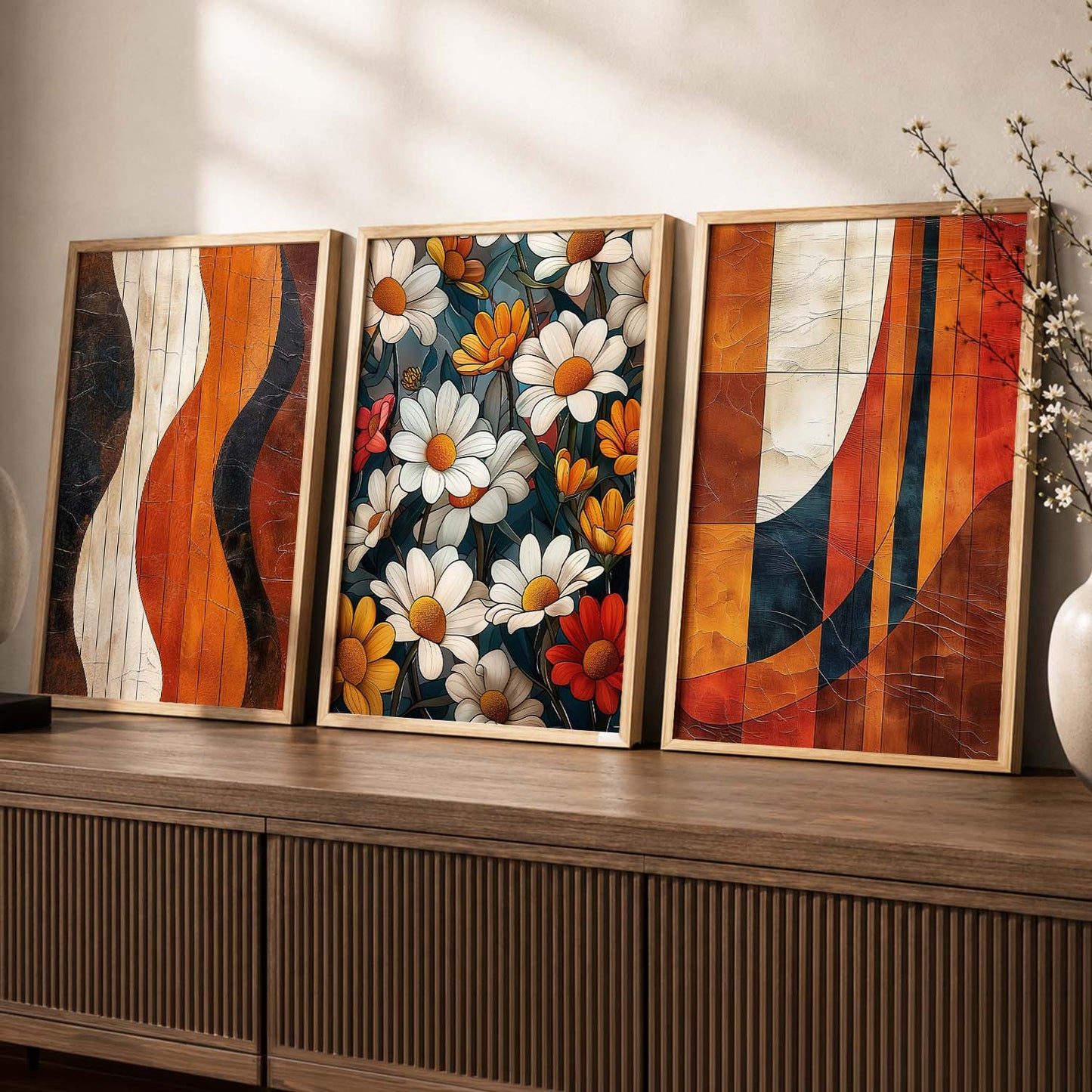 Modern Wall Art Paintings for Living Room - Wall Poster With frames