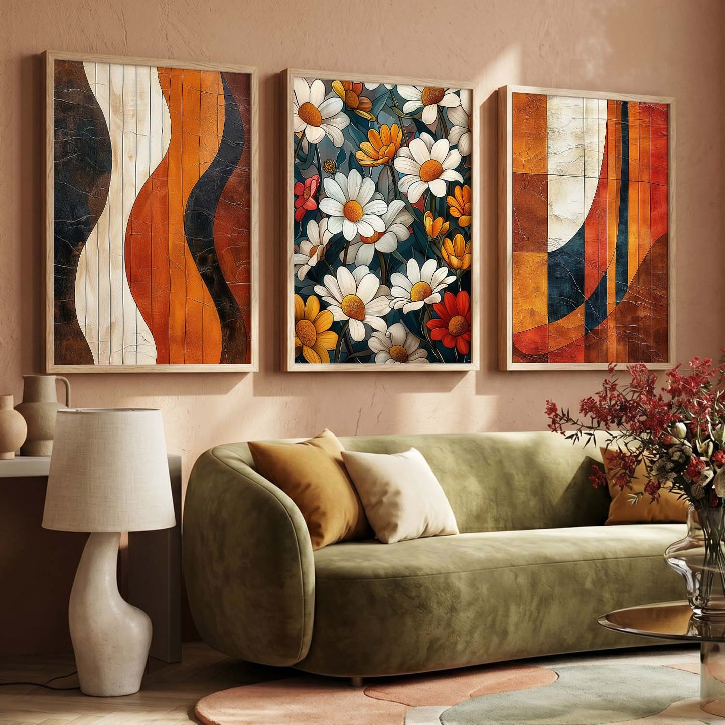 Modern Wall Art Paintings for Living Room - Wall Poster With frames