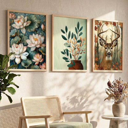 Traditional Wall Art Paintings for Living Room - Wall Poster With frames