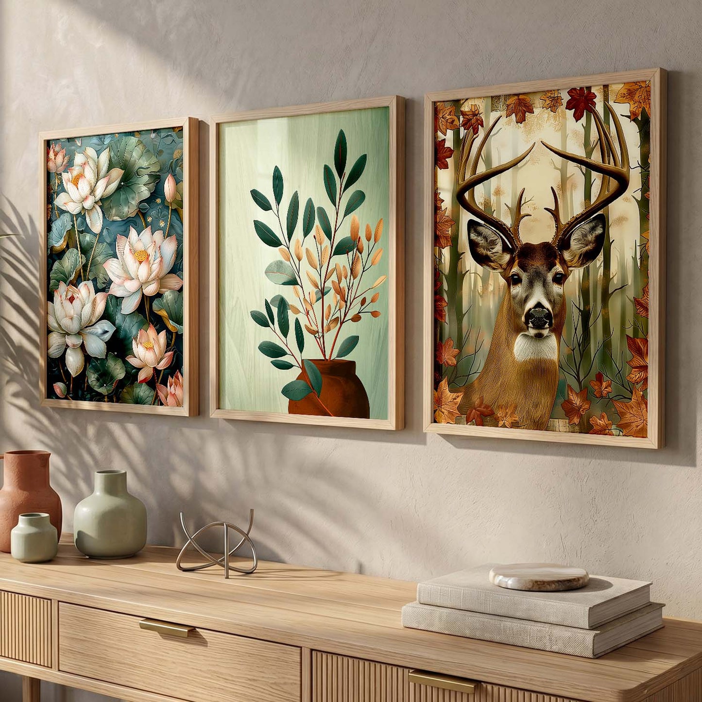 Traditional Wall Art Paintings for Living Room - Wall Poster With frames