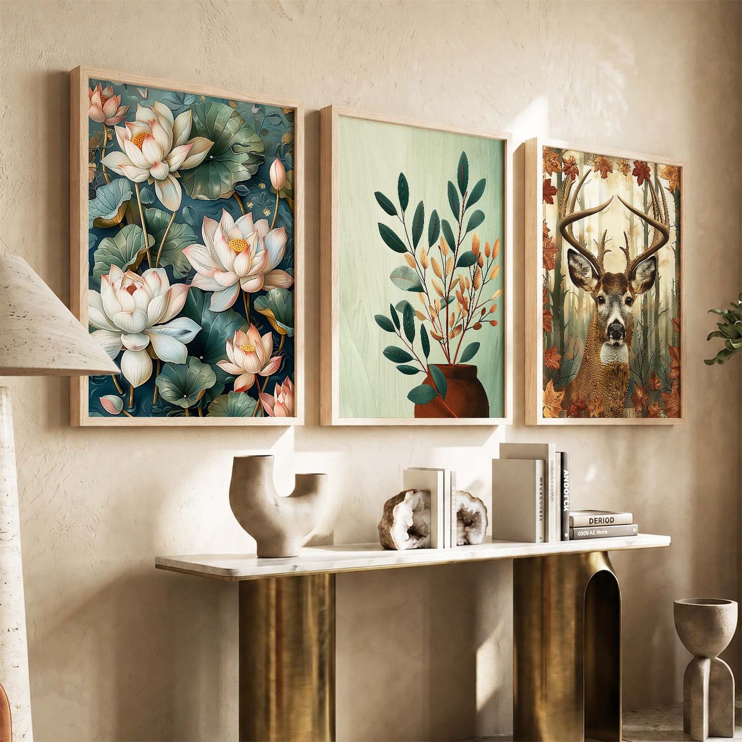 Traditional Wall Art Paintings for Living Room - Wall Poster With frames