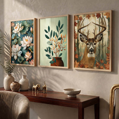 Traditional Wall Art Paintings for Living Room - Wall Poster With frames
