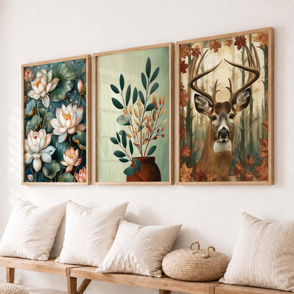 Traditional Wall Art Paintings for Living Room - Wall Poster With frames