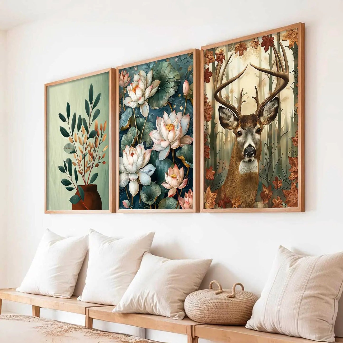 Traditional Wall Art Paintings for Living Room - Wall Poster With frames