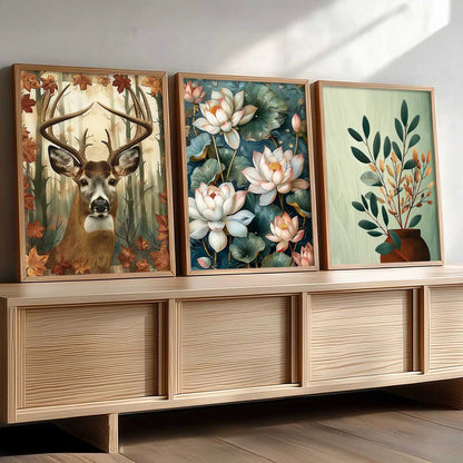 Traditional Wall Art Paintings for Living Room - Wall Poster With frames