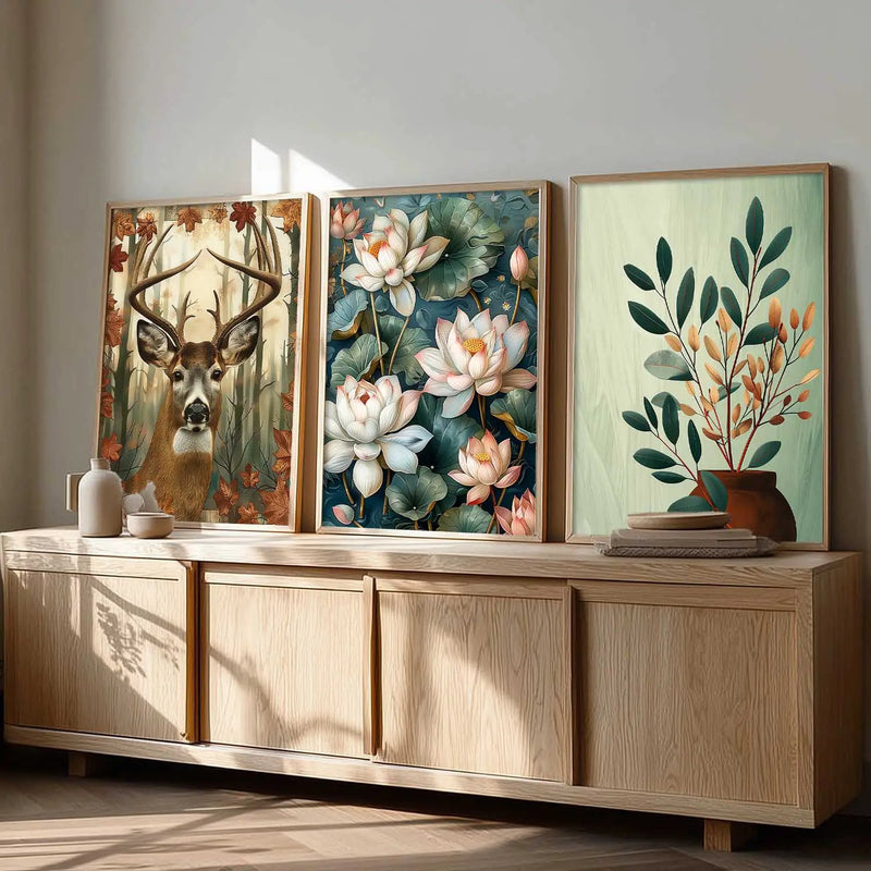 Traditional Wall Art Paintings for Living Room - Wall Poster With frames