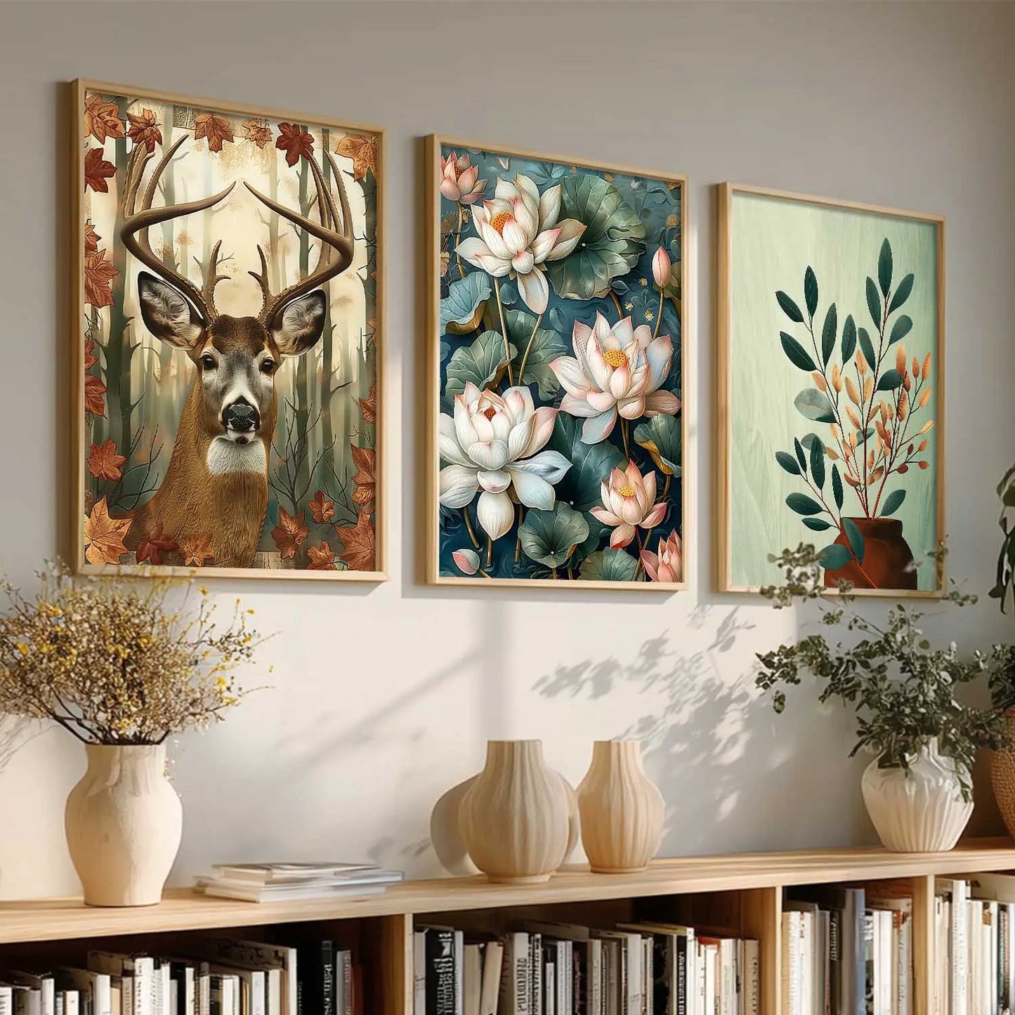 Traditional Wall Art Paintings for Living Room - Wall Poster With frames