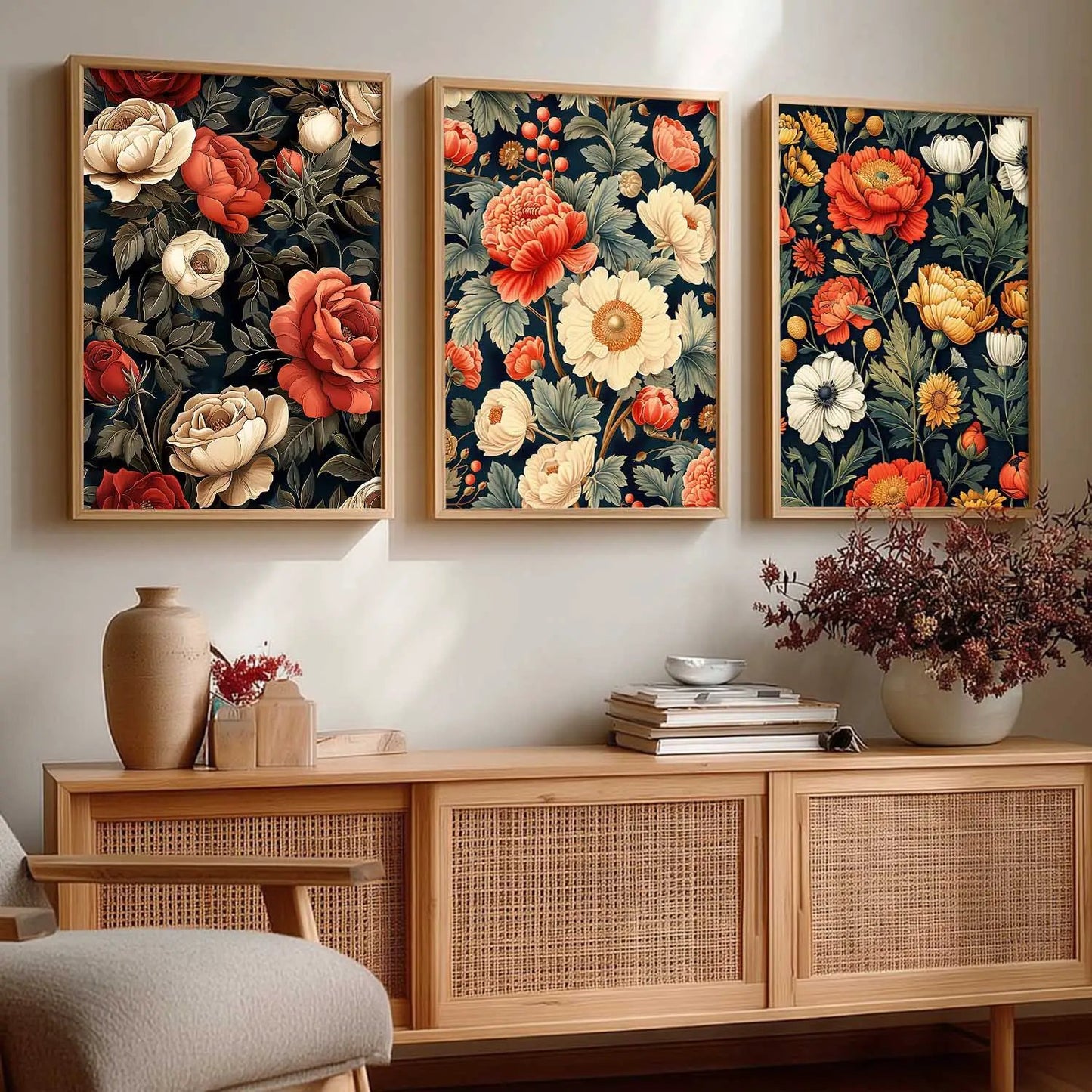Floral Wall Art Paintings for Living Room - Wall Poster With frames
