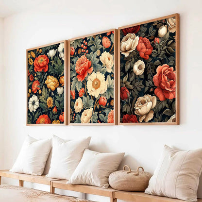 Floral Wall Art Paintings for Living Room - Wall Poster With frames