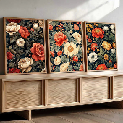 Floral Wall Art Paintings for Living Room - Wall Poster With frames