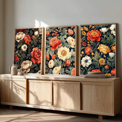 Floral Wall Art Paintings for Living Room - Wall Poster With frames