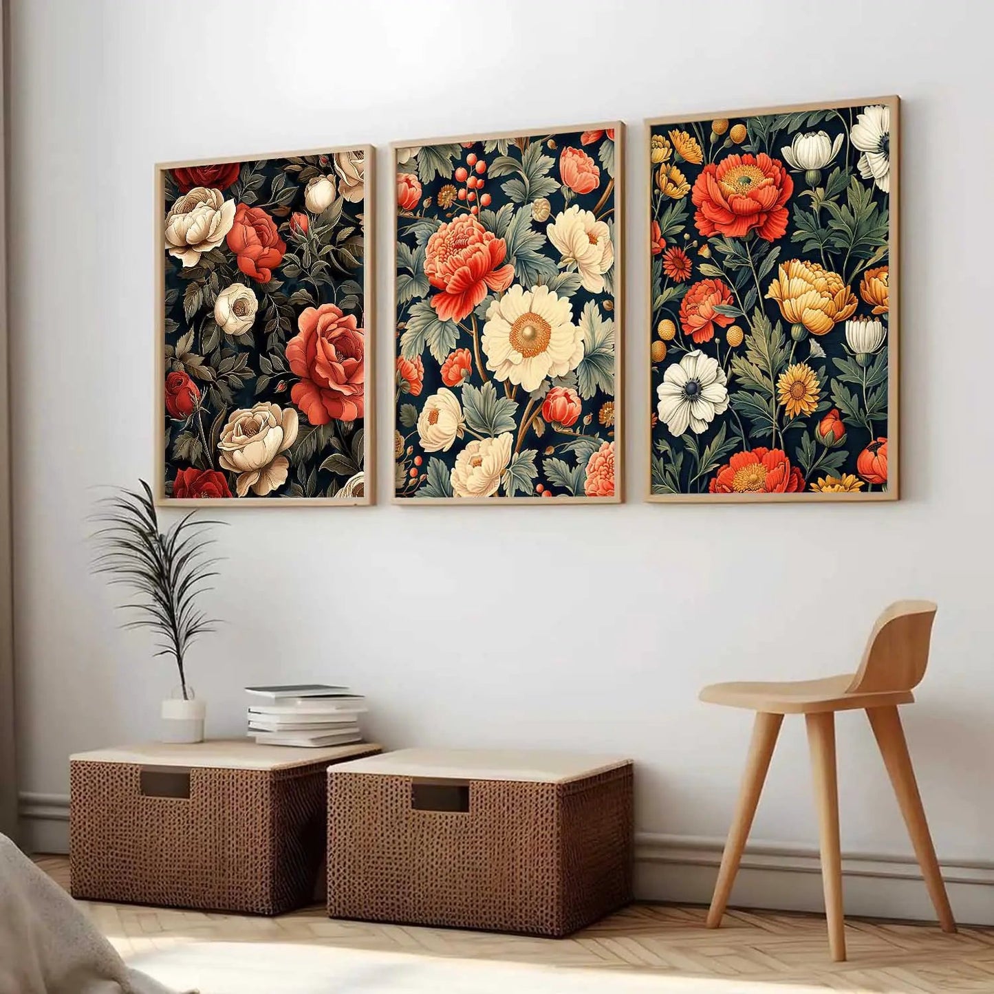 Floral Wall Art Paintings for Living Room - Wall Poster With frames