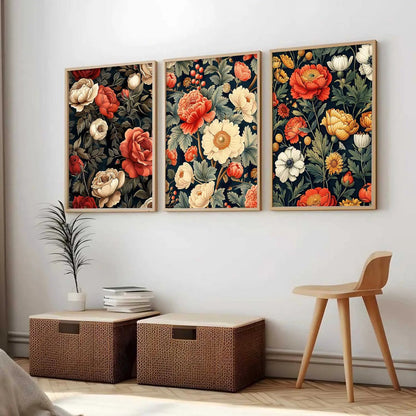 Floral Wall Art Paintings for Living Room - Wall Poster With frames