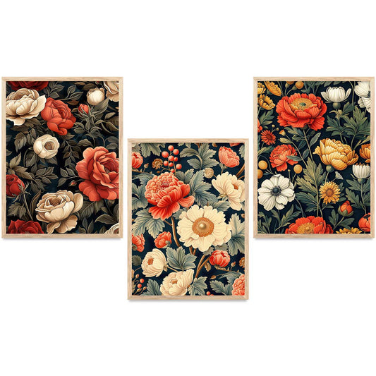 Floral  Wall Art Paintings for Living Room - Wall Poster With frames