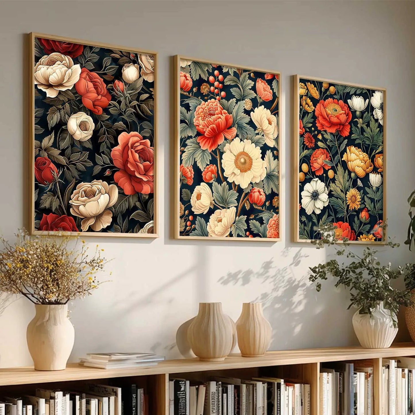Floral Wall Art Paintings for Living Room - Wall Poster With frames