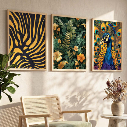Traditional Wall Art Paintings for Living Room - Wall Poster With frames