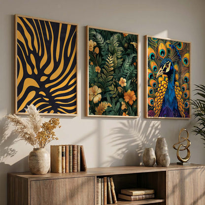 Traditional Wall Art Paintings for Living Room - Wall Poster With frames