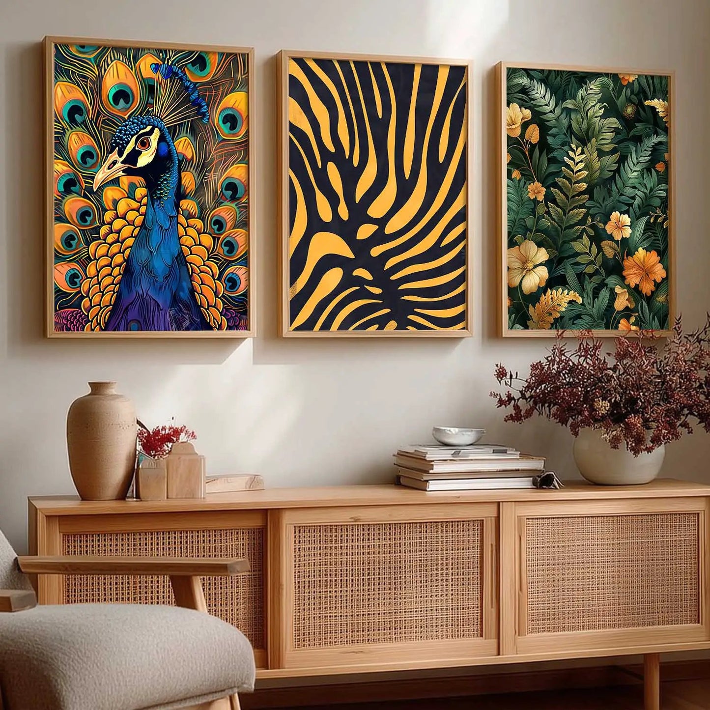 Traditional Wall Art Paintings for Living Room - Wall Poster With frames