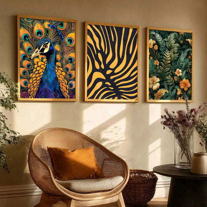 Traditional Wall Art Paintings for Living Room - Wall Poster With frames