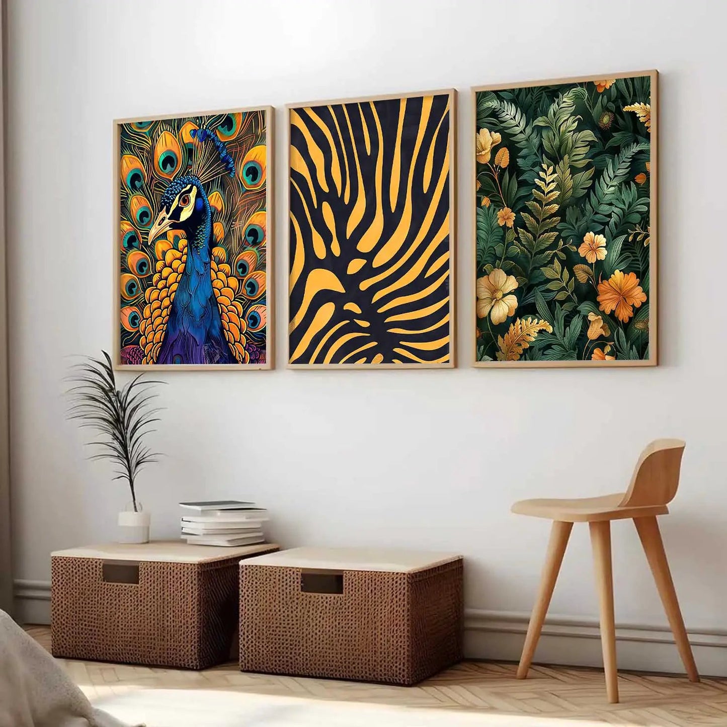 Traditional Wall Art Paintings for Living Room - Wall Poster With frames