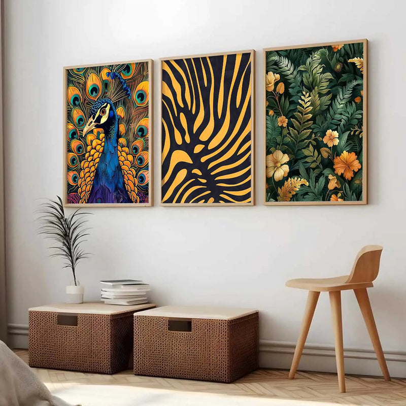 Traditional Wall Art Paintings for Living Room - Wall Poster With frames