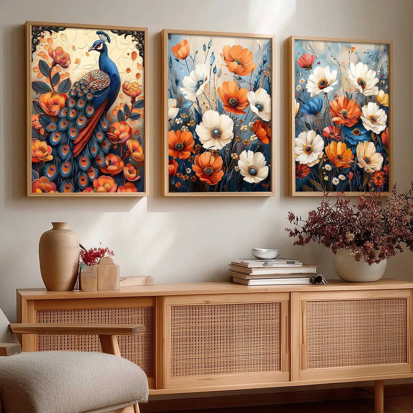 Traditional    Wall   Art  Paintings for Living Room - Wall Poster With frames