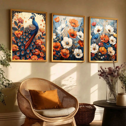 Traditional    Wall   Art  Paintings for Living Room - Wall Poster With frames