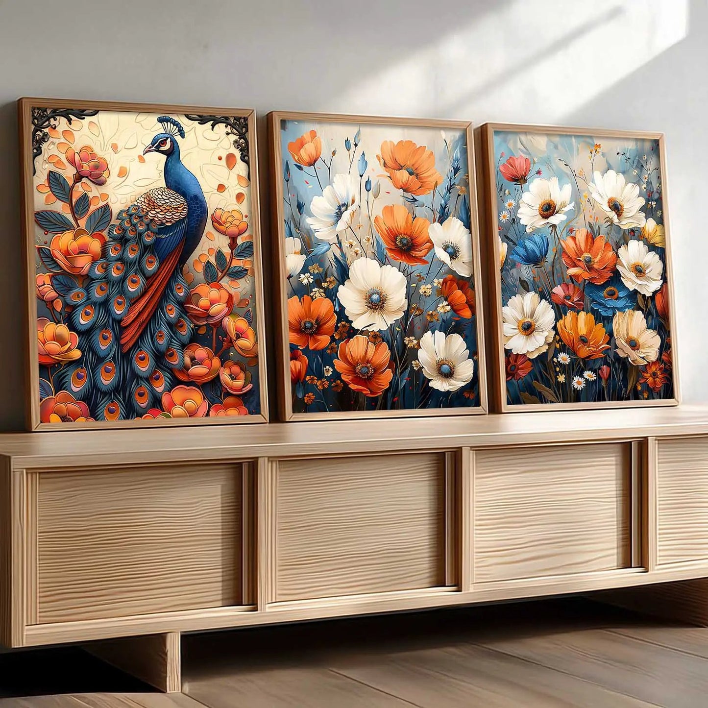 Traditional    Wall   Art  Paintings for Living Room - Wall Poster With frames