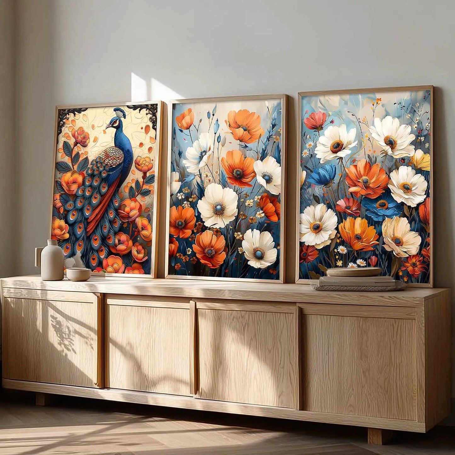 Traditional    Wall   Art  Paintings for Living Room - Wall Poster With frames