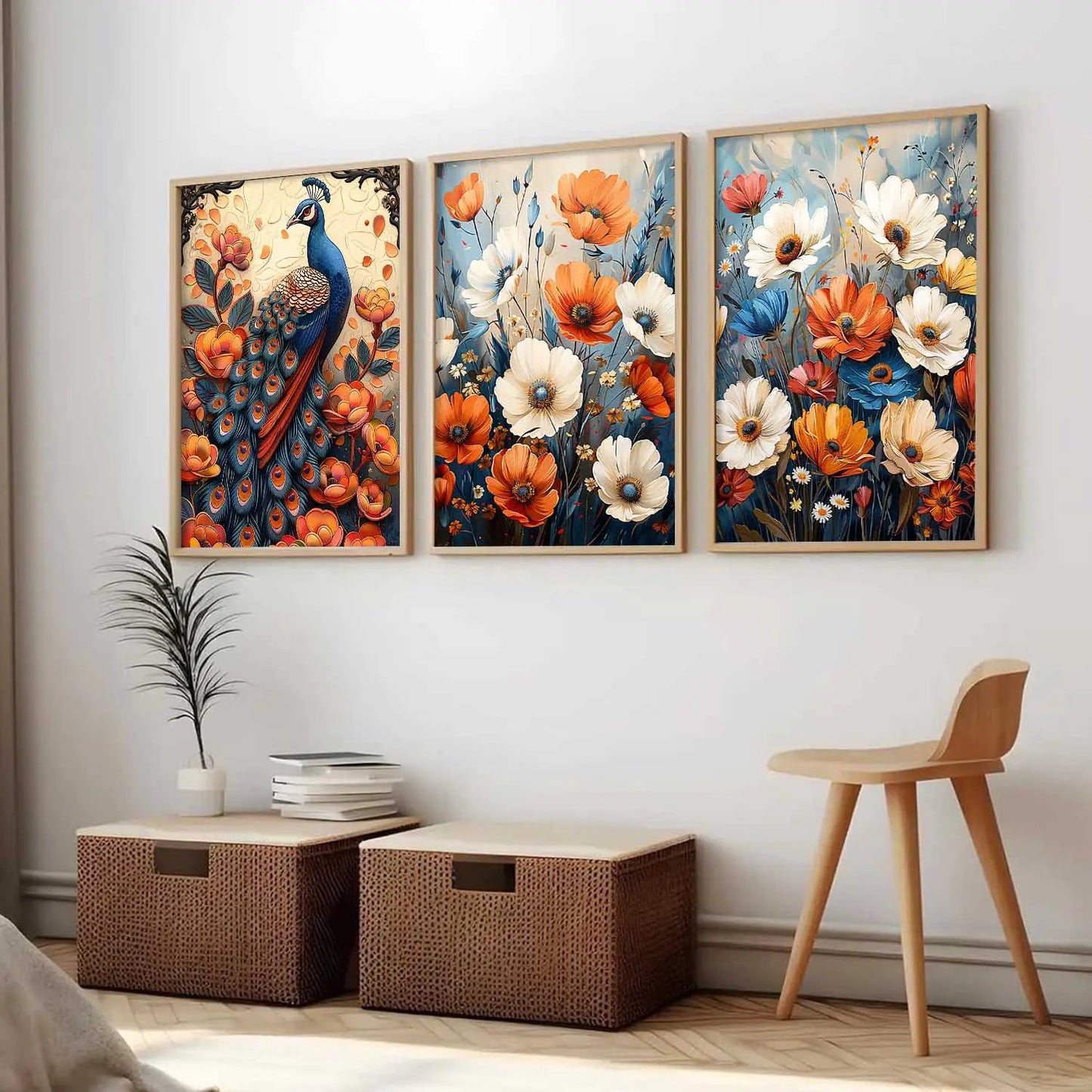 Traditional    Wall   Art  Paintings for Living Room - Wall Poster With frames