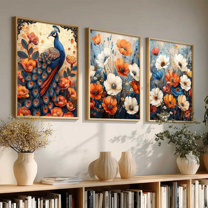 Traditional    Wall   Art  Paintings for Living Room - Wall Poster With frames
