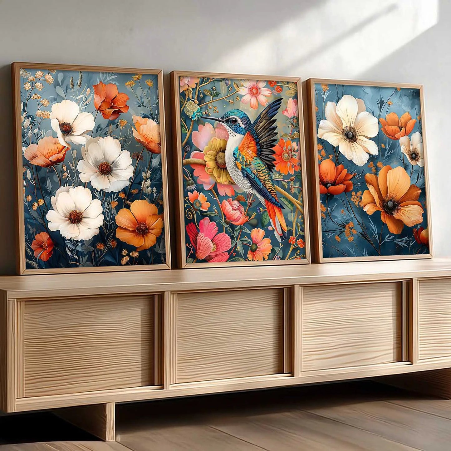 Floral Wall Art  Paintings for Living Room - Wall Poster With frames
