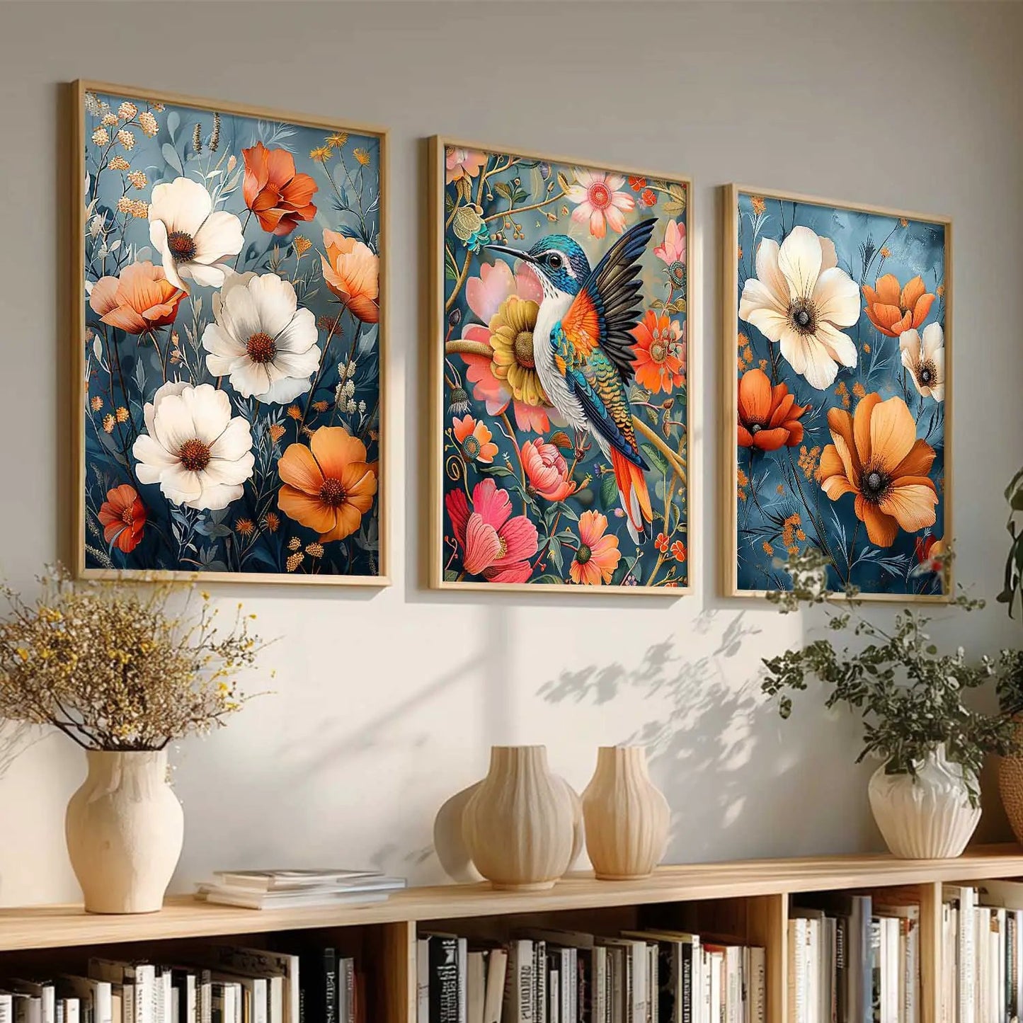 Floral Wall Art  Paintings for Living Room - Wall Poster With frames