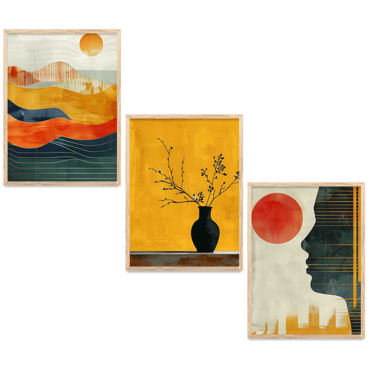 Modern   Wall   Art  Paintings for Living Room - Wall Poster With frames