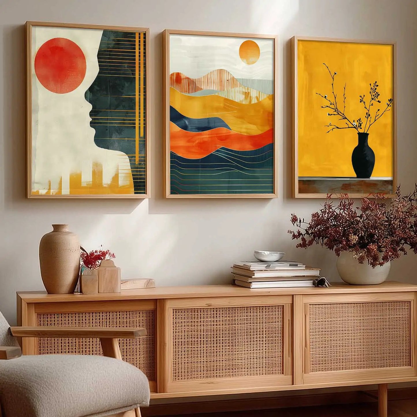 Modern   Wall   Art  Paintings for Living Room - Wall Poster With frames