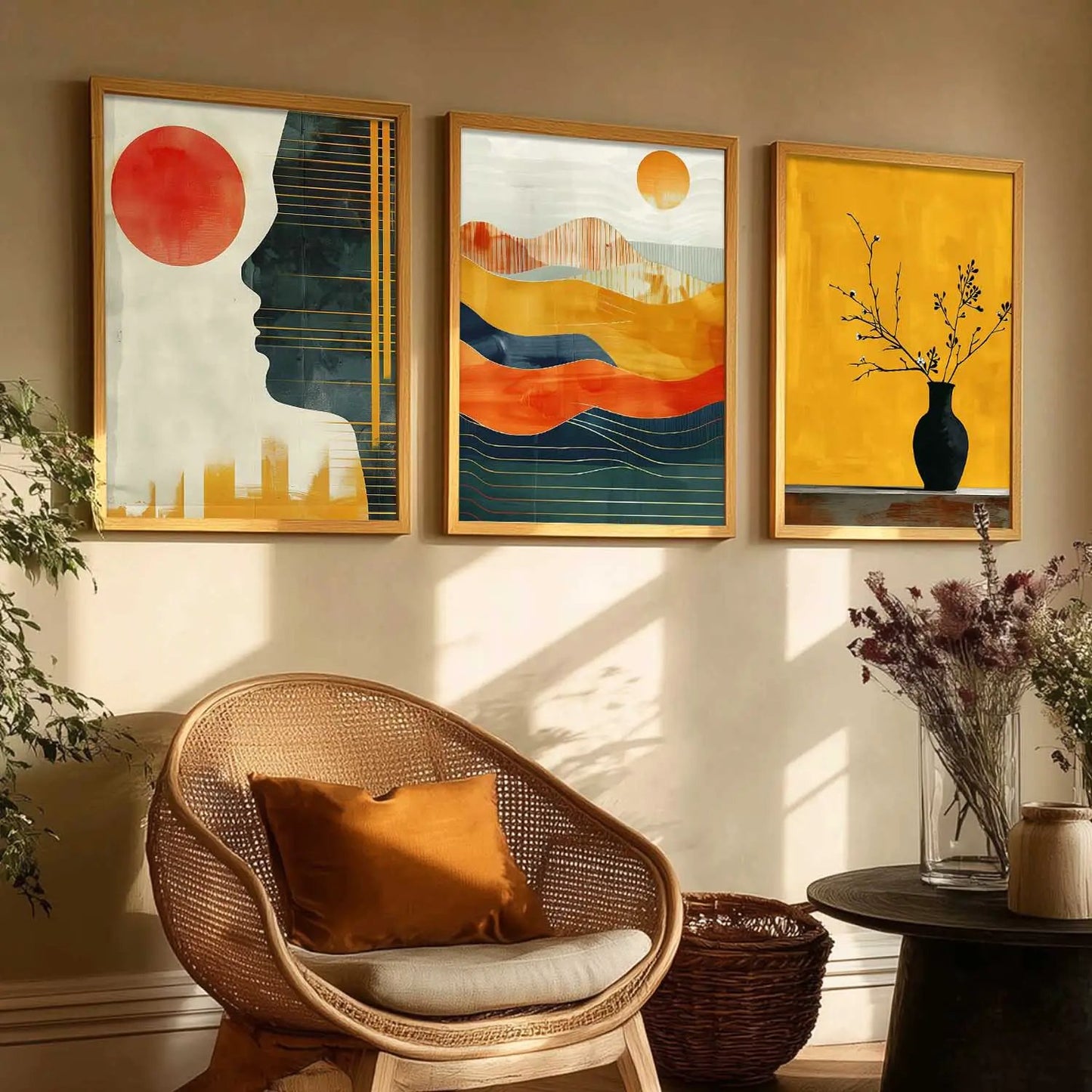 Modern   Wall   Art  Paintings for Living Room - Wall Poster With frames