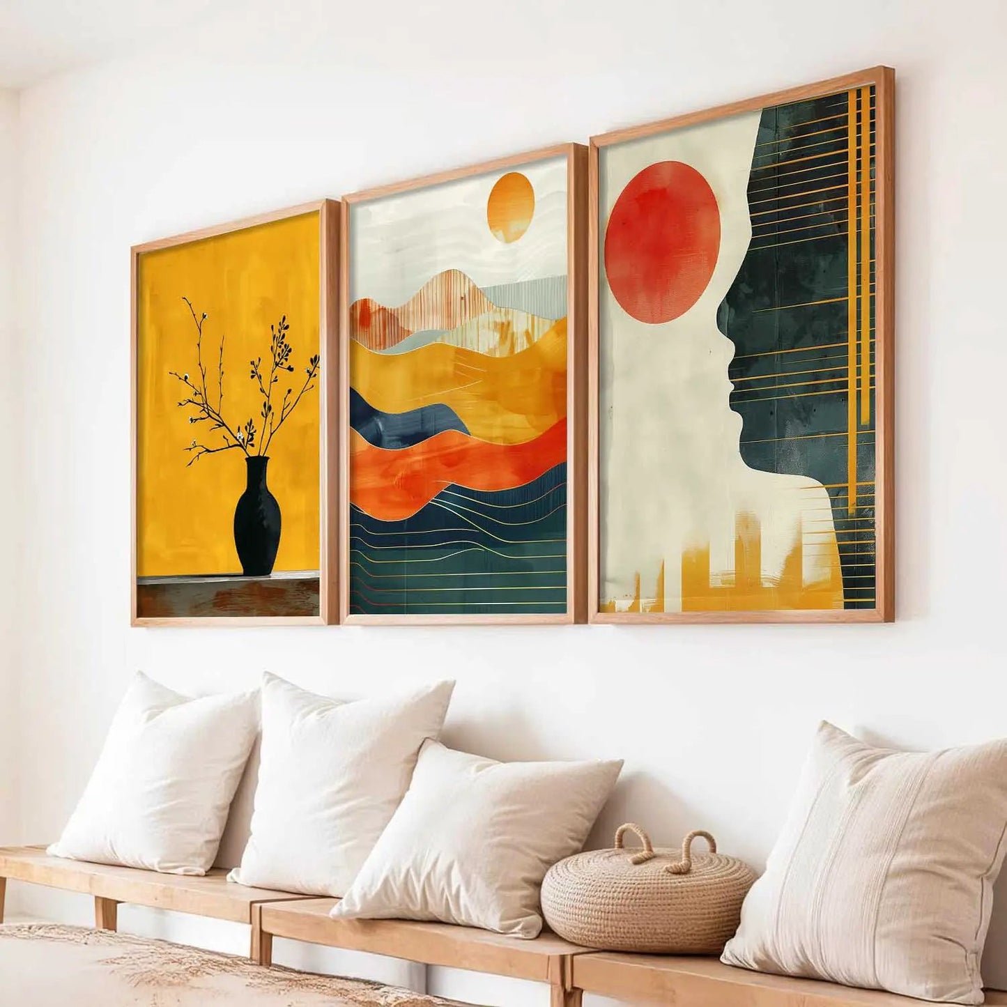 Modern   Wall   Art  Paintings for Living Room - Wall Poster With frames