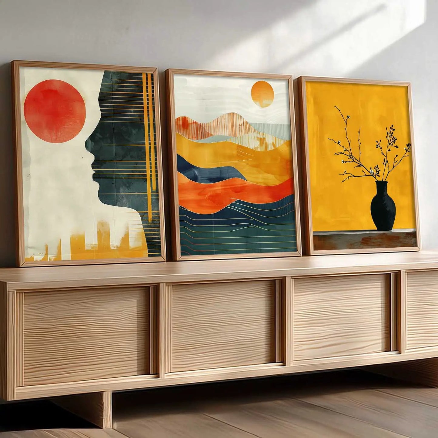 Modern   Wall   Art  Paintings for Living Room - Wall Poster With frames