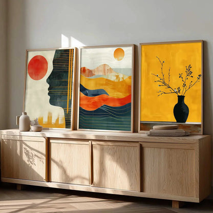Modern   Wall   Art  Paintings for Living Room - Wall Poster With frames