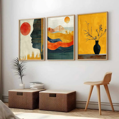 Modern   Wall   Art  Paintings for Living Room - Wall Poster With frames